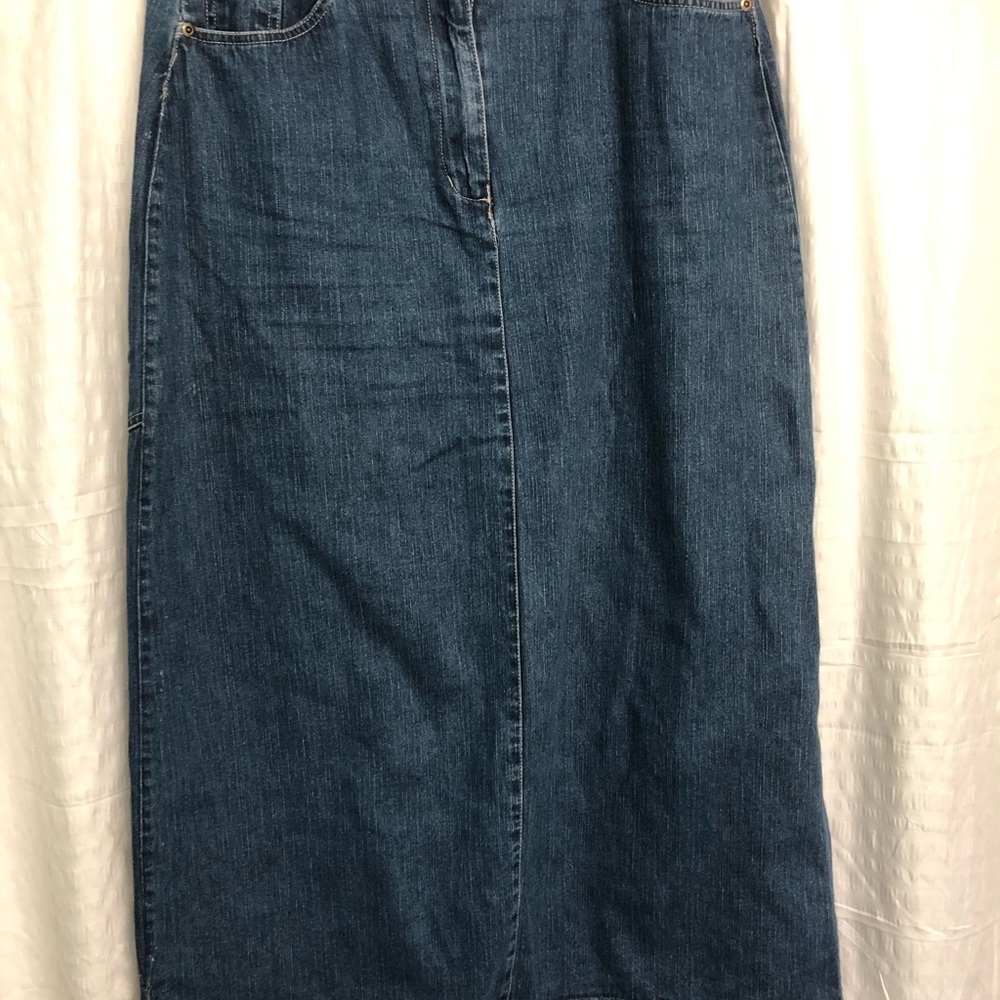Original TY Wear Long A Line Jean Skirt